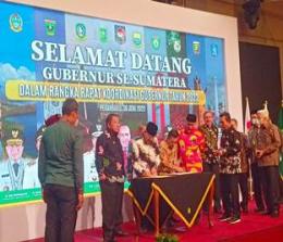 Rapat koordinasi (rakor) Gubernur se-Sumatera minim kehadiran Bupati/Walikota dari Riau (foto/dok)